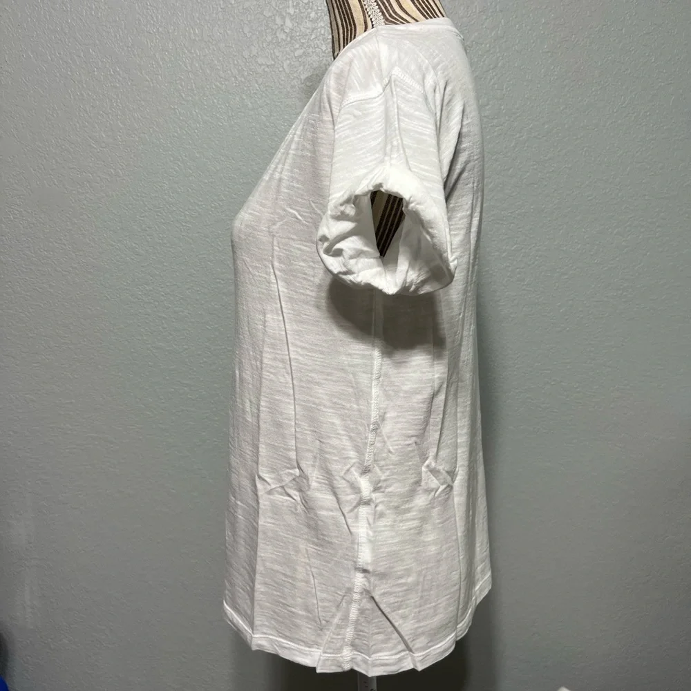 Banana Republic | white shirt sleeve blouse cuffed sleeve xsmall